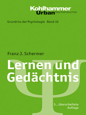 cover image of Lernen und Gedächtnis